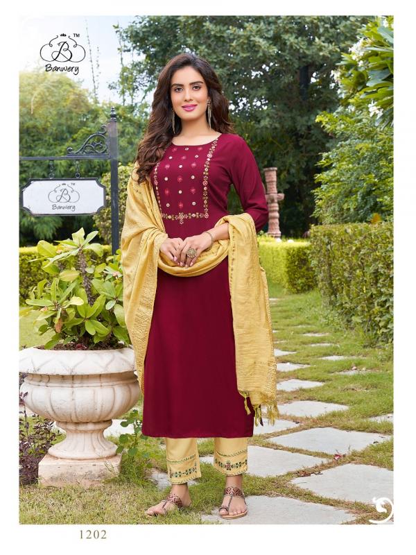 Banwery Chunari Rayon Designer Readymade Salwar 